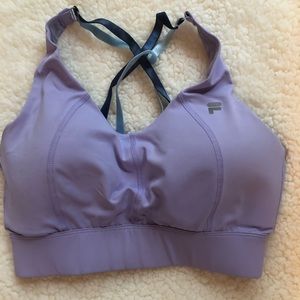 Purple sports bra